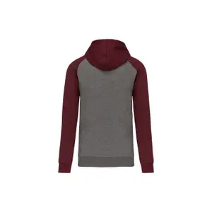 Sweatshirt zippé à capuche molleton bicolore Proact image-1