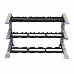 3-level saddle dumbbell storage rack ProClubLine