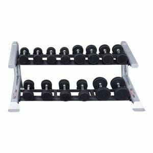 2-level saddle dumbbell storage rack ProClubLine image-1