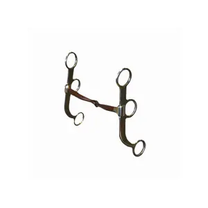 Mors western snaffle pour cheval à tiges plates Professional's Choice Bob Avila AVB-121 image-0