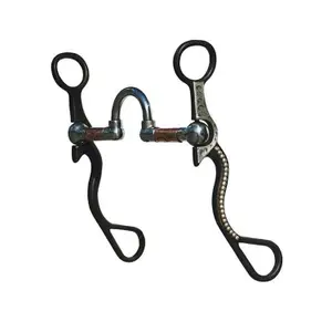 Mors western snaffle pour cheval à anneaux inox Professional's Choice Bob Avila AVB-121 image-0