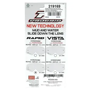 Αδιάβροχη μάσκα οθόνης για motocross Progrip Rapid image-2