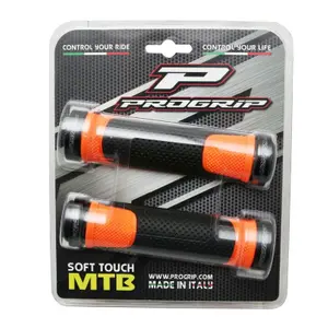 Ett par mountainbike-handtag med dubbel densitet Progrip 997 open end lock on image-1