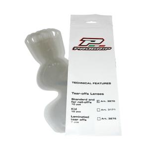 Lot de 10 tear-off moto pour masque/lunettes cross Progrip 3270 3200, 3201, 3204, 3301, 3400, 3450 image-0