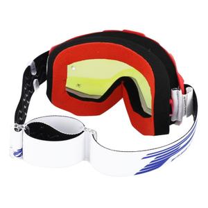 Masque moto cross écran miroir anti-rayures/anti U.V. compatible avec port lunettes de vue Progrip 3201 FL Atzaki image-1