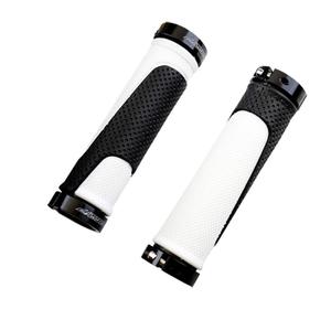 501457-pair-of-double-handles-progrip-lock-on-black-white-125-mm