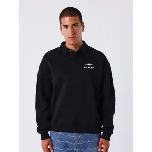 Sweatshirt mit Polokragen Project X Paris Essentials image-1