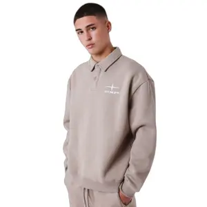 Sweatshirt mit Polokragen Project X Paris Essentials image-0