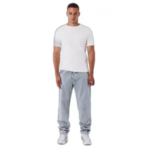 Ausgewaschene gerade Jeans Project X Paris image-0