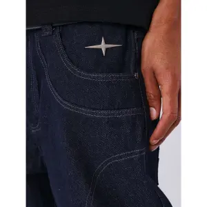 Lockere Jeans mit Nähten Project X Paris Polaris image-3