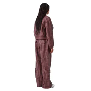 Pantalon cargo femme Project X Paris Croco image-1
