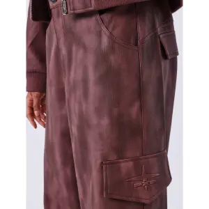 Pantalon cargo femme Project X Paris Croco image-4