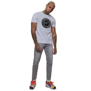T-shirt com emblema com logótipo em strass Project X Paris image-0