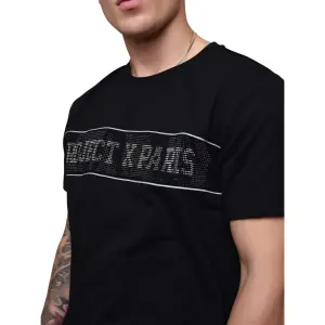 T-Shirt a maniche corte con fascia logo in strass Project X Paris image-1