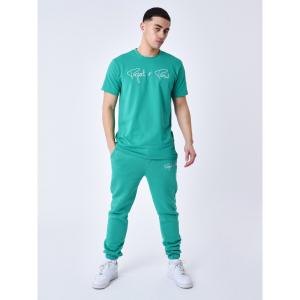 1910076-vr2-basic-t-shirt-met-geborduurd-logo-project-x-paris-groene