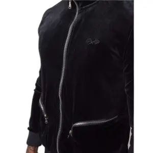 Veste de survêtement zippée velvet avec poches Project X Paris Relief image-5