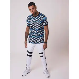 Triple embroidered checkered lapel T-shirt Project X Paris image-2