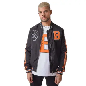 Casaco com gola de peluche estilo basebol "Baba collab Project X Paris image-0