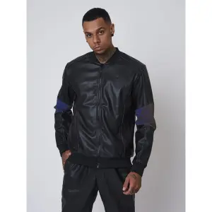 Chaqueta de piel sintética con inserción reflectante Project X Paris image-1