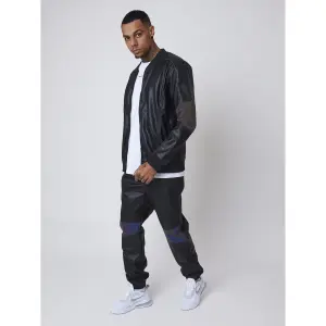 Chaqueta de piel sintética con inserción reflectante Project X Paris image-4