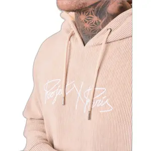 Einfarbiger Kabelsalat Hoodie mit Stickerei Project X Paris image-5