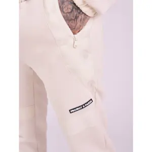 Bimateriële joggingsbroek met ronde quilt. Project X Paris image-5