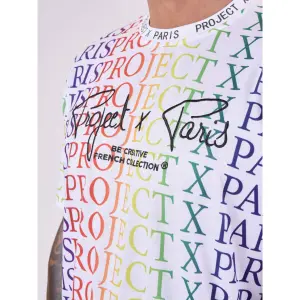 T-shirt met logo met regenboogverloop Project X Paris image-5