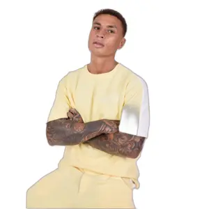 Camiseta de punto Project X Paris bicolore image-3