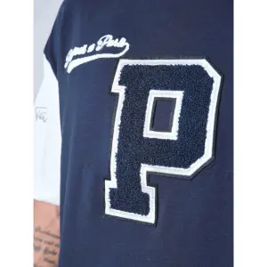 Tweekleurig T-shirt in universitaire stijl Project X Paris image-5