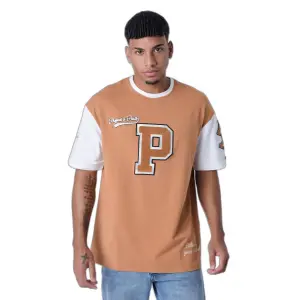 Tweekleurig T-shirt in universitaire stijl Project X Paris image-1