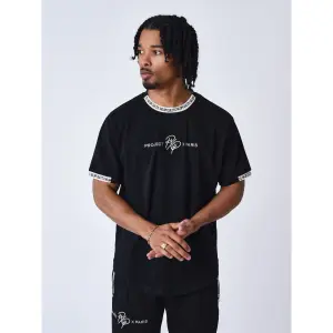 T-shirt with contrasting logo band Project X Paris image-3