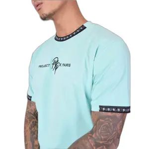 T-shirt z kontrastowymi paskami Project X Paris Logotée image-5