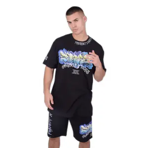 Oversized t-shirt med street art-print Project X Paris image-2