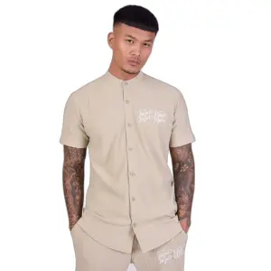 Chemise manches courtes col mao Project X Paris image-2