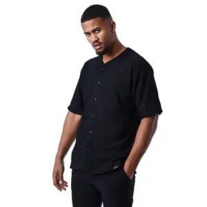 Chemise manches courtes style maillot baseball Project X Paris image-3