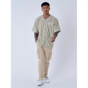 Chemise manches courtes style maillot baseball Project X Paris image-1