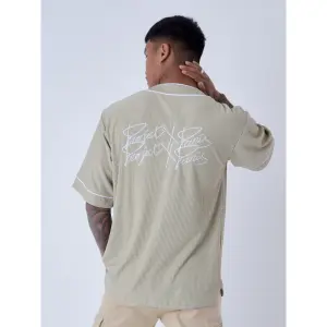 Chemise manches courtes style maillot baseball Project X Paris image-3