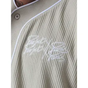 Chemise manches courtes style maillot baseball Project X Paris image-5