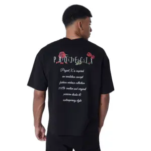 Romantisches T-Shirt mit Blume Project X Paris image-3