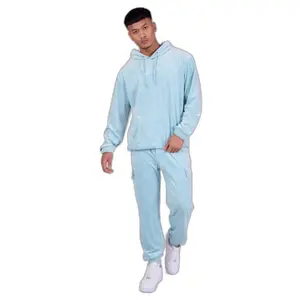 Welurowa bluza z kapturem Project X Paris Gaufré image-1