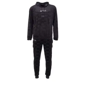 Welurowa bluza z kapturem Project X Paris Gaufré image-0