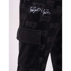 Welurowa bluza z kapturem Project X Paris Gaufré image-2