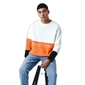 Svetr s kulatým výstřihem z pleteniny Project X Paris Colorblock image-1