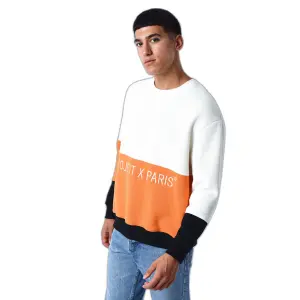 Svetr s kulatým výstřihem z pleteniny Project X Paris Colorblock image-4