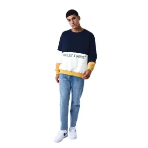 Svetr s kulatým výstřihem z pleteniny Project X Paris Colorblock image-2