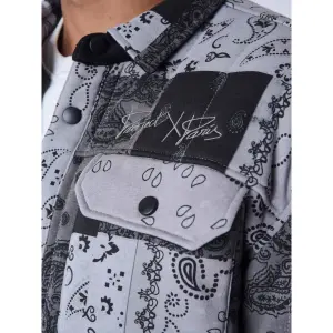 Gewatteerd overhemd Project X Paris Bandana image-2