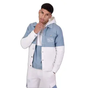 Two-tone, two-material denim jacket Project X Paris image-0