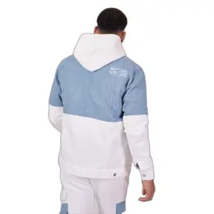 Two-tone, two-material denim jacket Project X Paris image-1