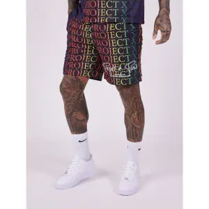 Shorts met regenboog gradiënt logo Project X Paris image-2