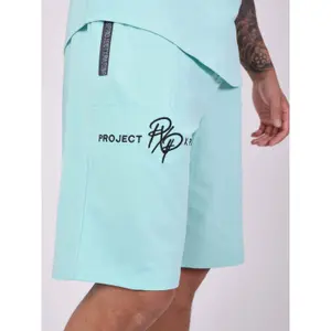 Short avec bande contrastée logotée Project X Paris image-4